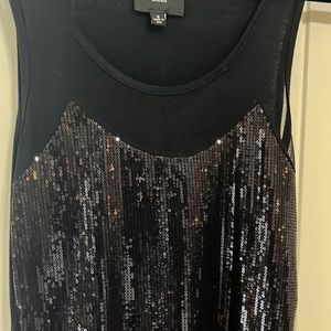 Black Sequin top